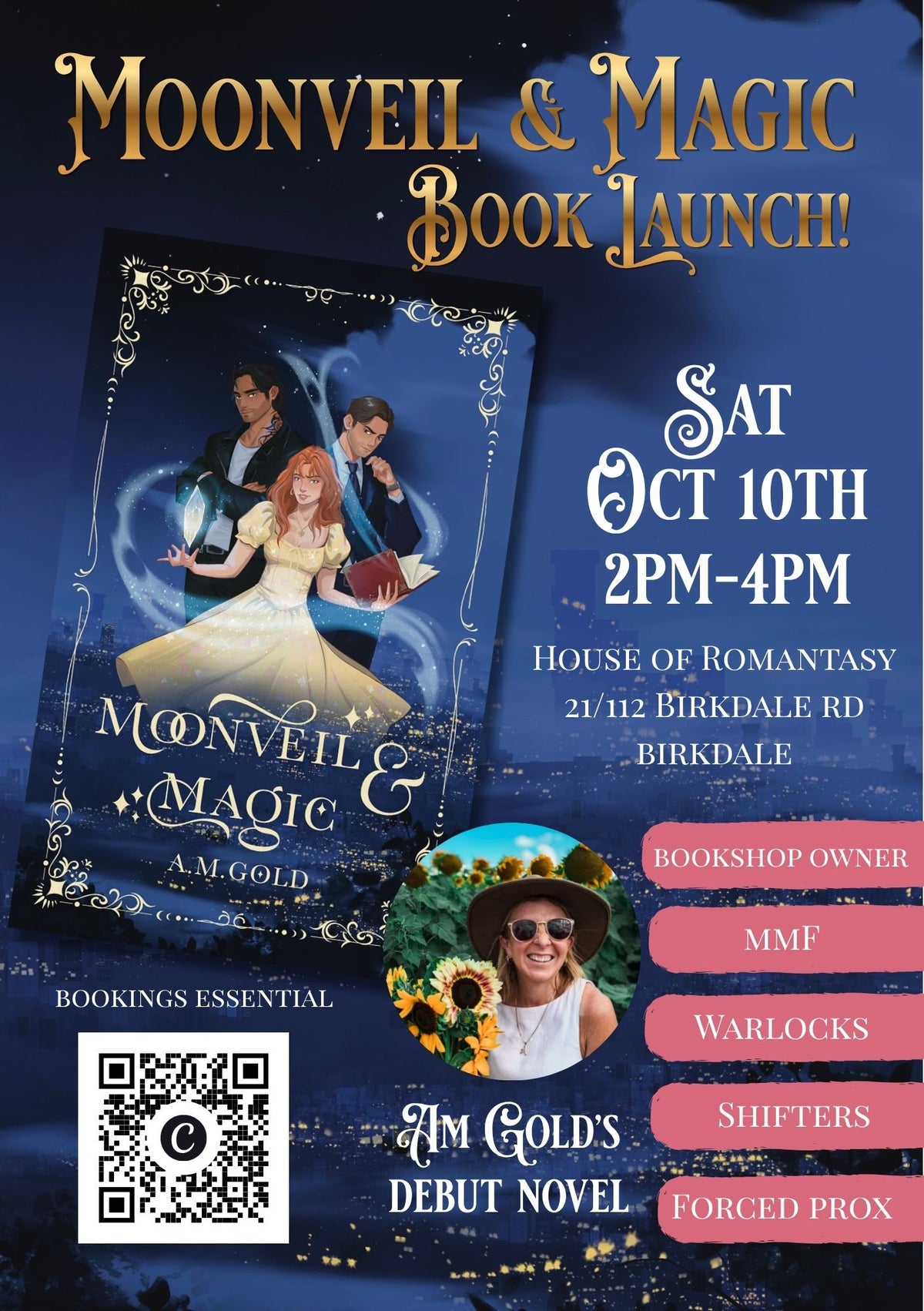 Moonveil & Magic by AM Gold Book Launch